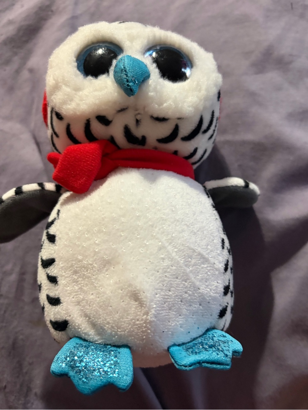 TY 2018 Nester The Owl Christmas 7" Plush Nice